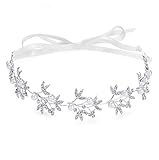 Braut Haarband, Etercycle Braut Stirnband Silber Haarschmuck Hochzeit Vintage Perle Kristall Braut Stirnbänder