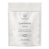 Adapt Naturals Luminous Mind Nootropic Brain Supplement with Ginkgo Biloba, Bacopa and Lions Mane | Memory, Focus, Mental Clarity and Elevated Mood Support | No Caffeine, Crash Free - 30 Days Supply