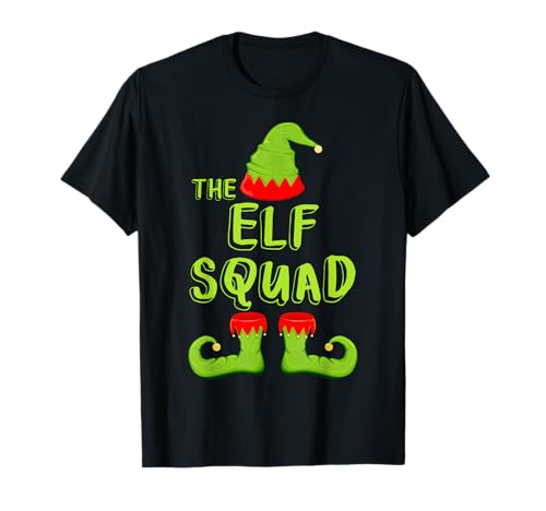 The Elf Squad - Maglietta coordinata, costume da elfo natalizio Maglietta