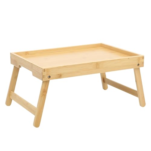 Gibson Home Bamboo Bed Tray with Folding Legs