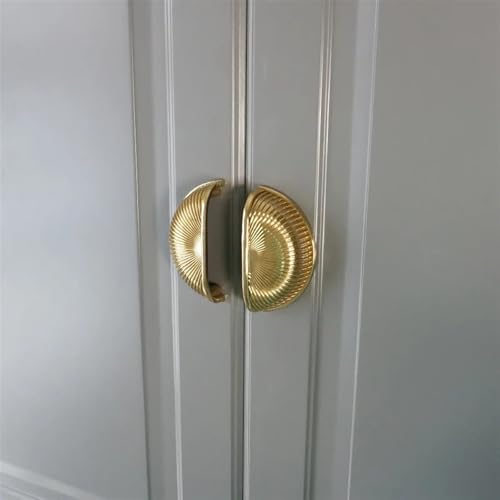 Tirador de puerta de armario de cocina de latón y pomos de cajón 64mm 5