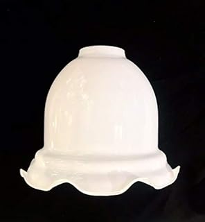 Bell Flared Opal White Clip on Replacement Glass lamp Shade Ceiling Wall Light