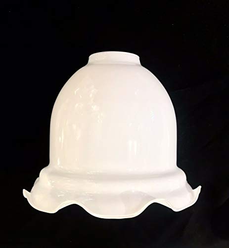 Bell Flared Opal White Clip on Replacement Glass lamp Shade Ceiling Wall Light
