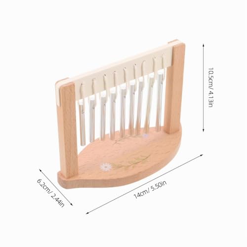 Beaupretty Carillon Éolien à 9 Notes en Métal Résistant aux Intempéries, Instrument de Percussion Zen Portable pour Jardin, Balcon et Yoga, Cloches de Pleine Conscience Décoratives – vue 2