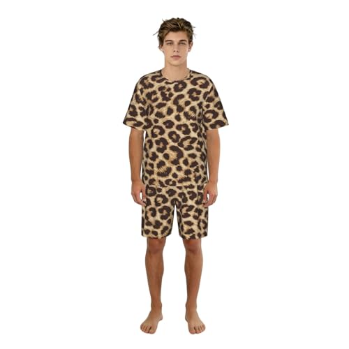 Pyjama respirant homme fini la chaleur nocturne avec cet ensemble léopard