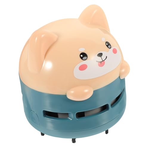 Mipcase 1pc Cartoon Desktop Vacuum Cleaner Portable USB Rechargeable Dust for Home Office and Car Strong for Efficient Cleaning