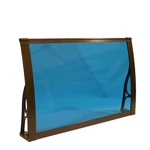ZLSXAOASP Window Awning Canopy Overhead, Front Door Overhang with Black Bracket, Rain Shelter Thicken Clear Cover Awning, UPF 50+ Awnings for Patio, Door, Deck(40x120cm/16x47in)