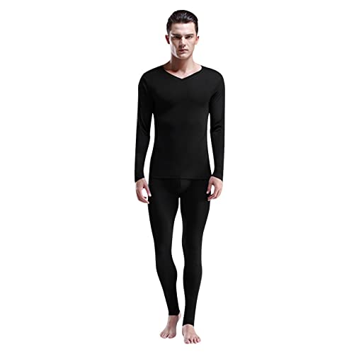 Base Layer Men Cold Weather, Men's Ultra Soft Winter Thermal Underwear Long Johns Set With Fleece Lined #TOP1