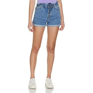 ONLY dames shorts ONLCUBA LIFE PAPERBAG DNM SHORTS DOT005
