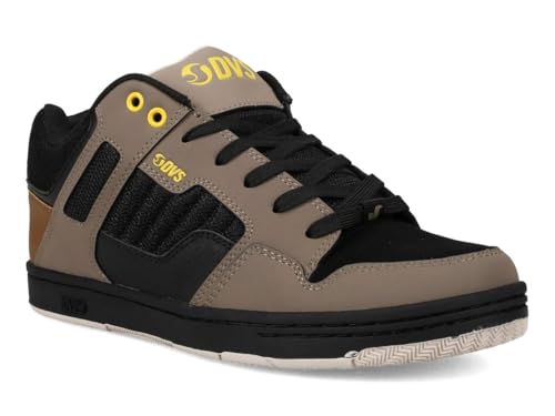 DVS Mens Enduro 125 Skate Shoe, Brindle/Black/Yellow-13M