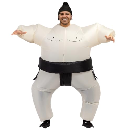 CsplYadee Inflatable Sumo Wrestler Suits Wrestling Halloween Costume Adult