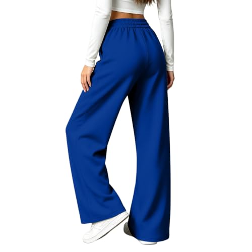 Wide Leg Sweatpants for Women High Waisted Baggy Fleece Sweat Track Pants - image 2