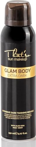 That'so Glam Body Mousse Extra Dark 125 ml - Autobronzant intensif pour le corps – Bronzage naturel longue durée couleur bronze - 150ml