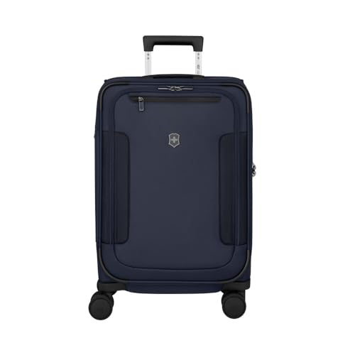 Victorinox Werks Traveler 7.0, Frequent Flyer Carry-On Business, 8-Wheel Softside Expandable Cabin Case, Navy Blue