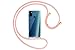 Produktbild mtb more energy® Handykette kompatibel mit Samsung Galaxy M30s, Galaxy M21 (6.4'') - rosa/Gold - Smartphone Hülle zum Umhängen - Anti Shock Strong TPU Case