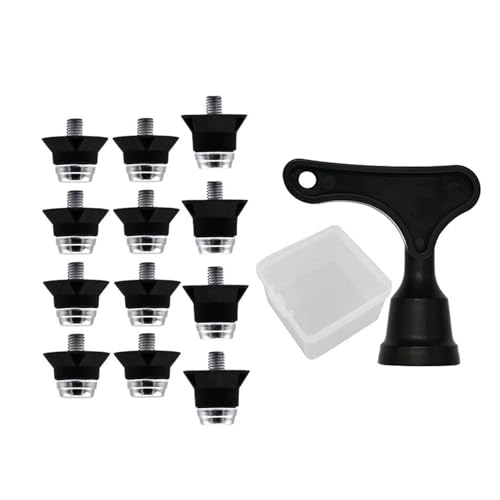 Boot Spikes,12Pcs Universals Aluminum Alloy Football Shoe Studs Replacement Soccer Cleats Football Boot Spikes for Soccer Shoes