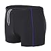 Produktbild Aquarti Herren Badehose Kurz mit Kontrastpaspel, Farbe: Schwarz/Blau, Größe: XXL