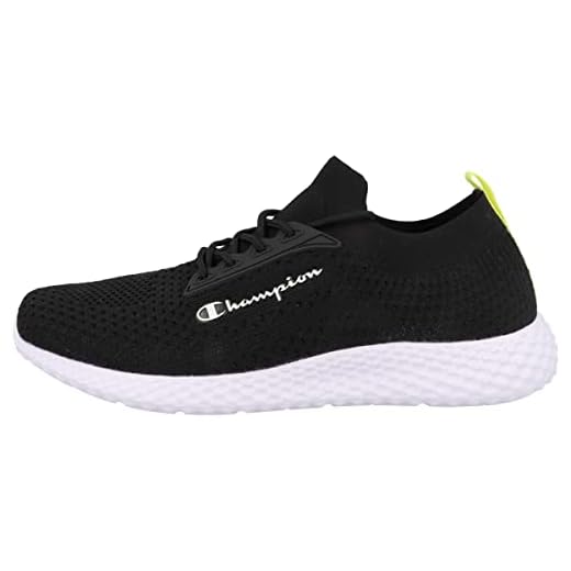 Champion Men's Low-Top Trainers, Black Yellow Neon Kk001, 9