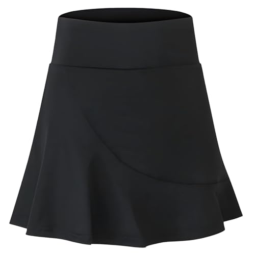High Waisted Sports Skort, Ruffle Tennis Skort with Inner Pocket, Workout Skort for Women
