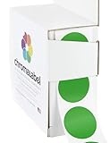 ChromaLabel 1 inch Color-Code Dot Labels | 1,000/Dispenser Box (Green)
