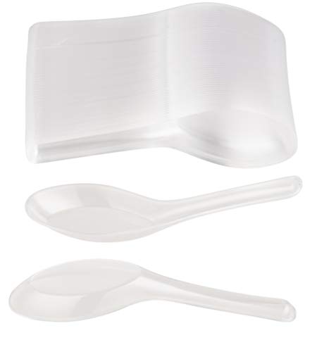 Juvale Cucharas de Sopa China (Paquete de 200) - Cucharas de plástico...