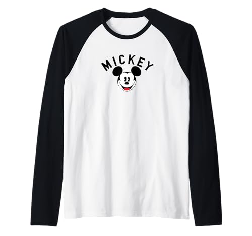 T-shirt baseball Mickey Mouse de style raglan pour fans de Disney