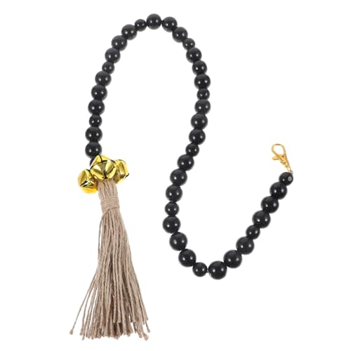 BESPORTBLE Hanging Pet Doorbell Dog Door Accessory Training Bell Beads Wooden Construction Easy to Install for Potty Training