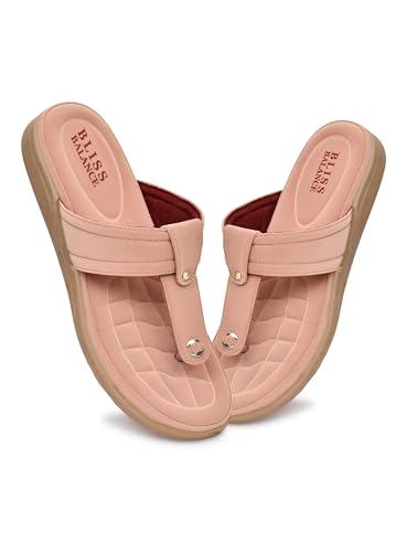 Image of Extra Soft Women's Comfortable Highcushioned Doctor Slippers|Flip-Flops Fashionable Casual & Stylish|Lightweight & Breathable Chappals|Outdoor Sandals Ladies&GirlsBB928