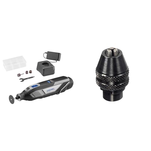 Dremel 8240 Outil Rotatif Sans Fil, Batterie Lithium-Ion 12V 2Ah - Multifonction & 4486 Mandrin Universel Autoserrant de 0,8mm à 3,2mm