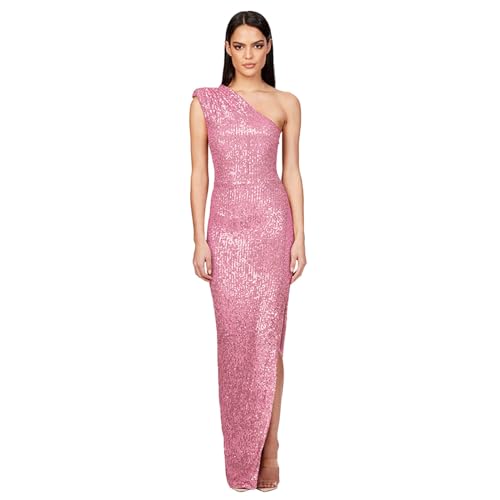 Túnica de lentejuelas con hombros descubiertos y acabado elegante para alta costura nocturna