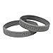 Gray Awareness Silicone Bracelet 25 Pack