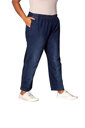 Plus Size Relaxed Leg Cotton Denim Jeans