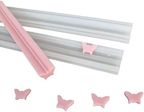 Miniatura 7 de Columna de tubo de mariposa molde de jabón de silicona para velas Molde de pastel de caramelo de chocolate incrustar suministros de fabricación de