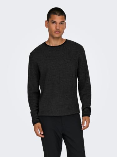 Only & Sons Onseric Reg 12 Struc Crew Knit Noos – Ansicht 3