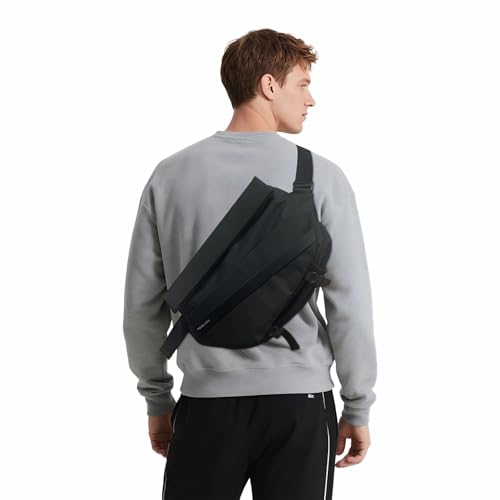 Travel Sling Bag – Waterproof Composite Fabric Crossbody Bag with Quick-Release Magnetic Buckle, Fits 10.9" iPad &13" MacBook2