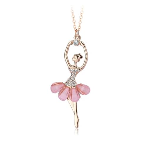 CERSLIMO Girls Ballet Dainty Necklace Cover