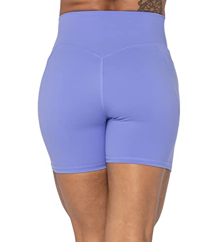 Image of Sunzel No Front Seam Biker Shorts for Women with Pockets, Yoga Workout Gym Bike Shorts with Tummy Control | 3, 5 Or 8-Inch Inseam, High Waisted, No Front Seam, Side Pockets, Buttery Soft, Compression Fit, Squat Proof, Tummy Control