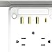 Outlet Extender, Plug Expander, 5.67x1.54 Inch Strong Build Gear, Charger Tool, Stylish Wall Aid with Compact Design, Helper for Bathroom Kitchen Dorm Electronics Toothbrush Household and Phone Usage