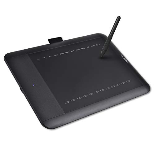AERY PF8611 8"x6", Drawing Tablet for Beginners, Pro Pen 8 & 8192 Level Eraser with 24 Hot Keys