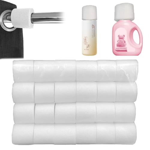 25 Pcs Curtain Spacers, Spacers for Eyelet Curtains, 50mm Length, Universal Fit for Indoor and Outdoor Use, Durable Foam Material for Perfect Pleats on Curtain Poles up to 35mm