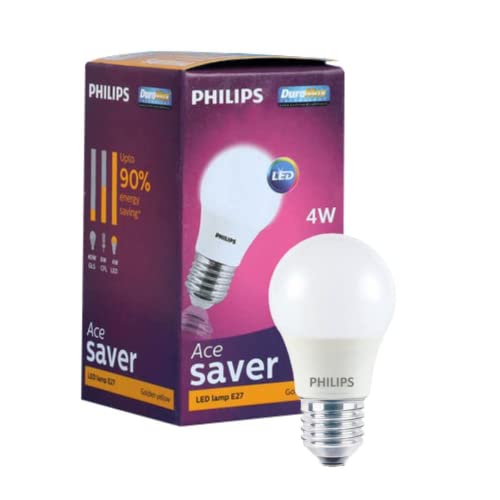 Image of Philips Base E27 4-Watt LED Bulb (Warm White)