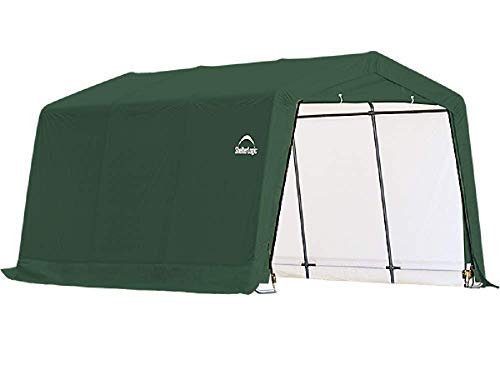ShelterLogic 10x15x8 Peak Replacement Cover Kit, Green PVC