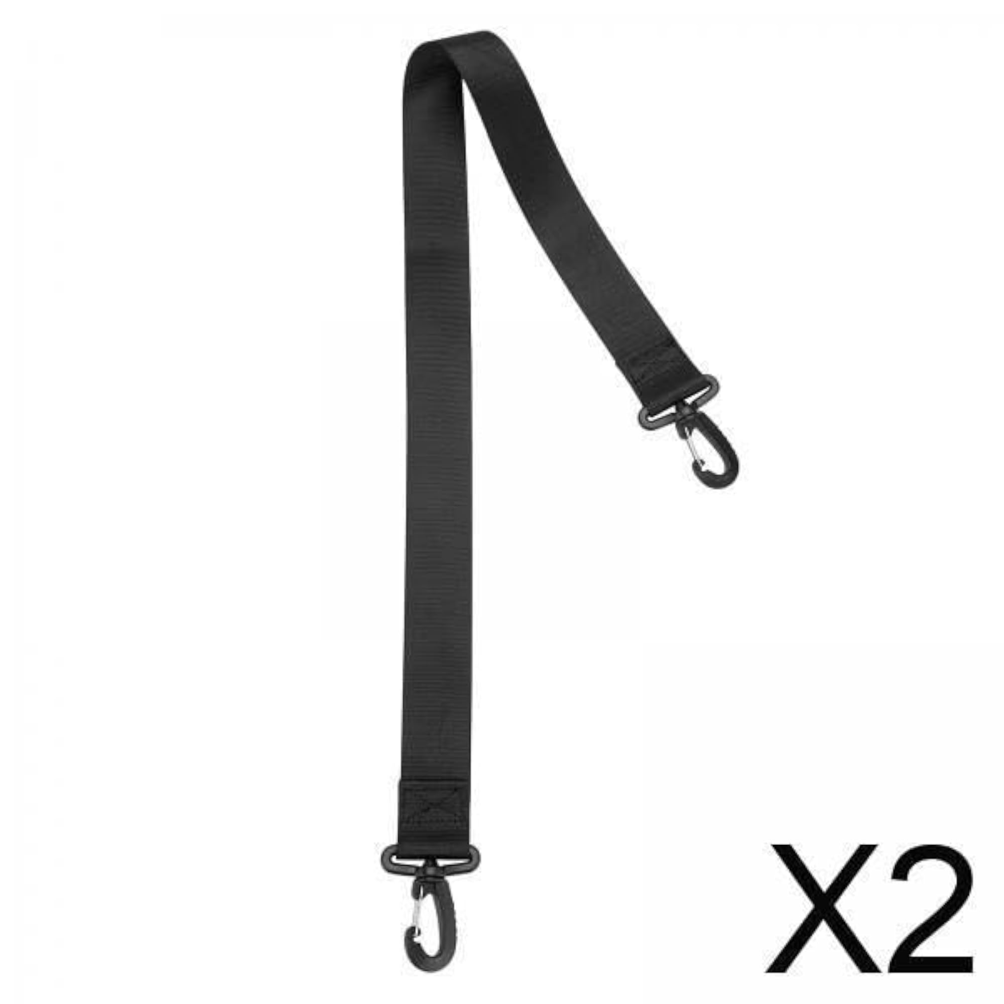 2x Snowboard Carrier Strap for Ski Boots, Black