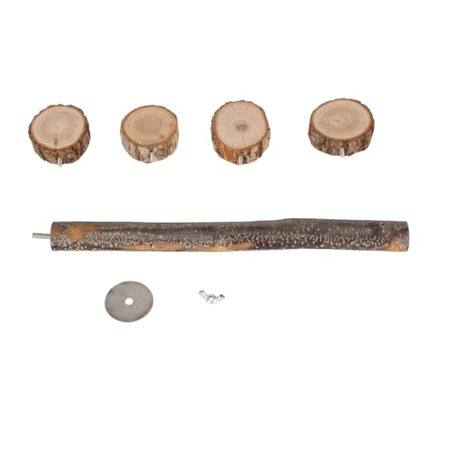 Gavigain Hanging Wood Platform Stand, Safe Non Material, Sturdy and Sturdy, Easy Install for Parrots, Chinchillas, Birds, Pet Play and Relaxation