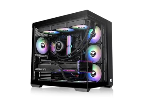 Image of Thermaltake View 380 Tg Argb Mid Tower Chassis, W129020449 (Chassis)