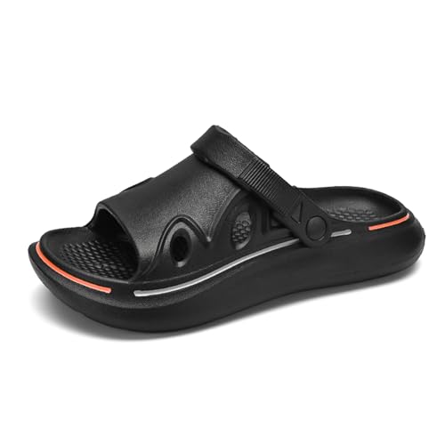 FLIOZY Mens Garden Casual Non-slip Beach Hollow Out Sandals Walking Elevator Shoes Slip On Sneakers