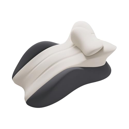 仰向けで寝る人のための冷却ジェル枕、通気性、取り外し可能で洗えるカバー付き、日中のリラクゼーションのための低反発ベッド読書枕