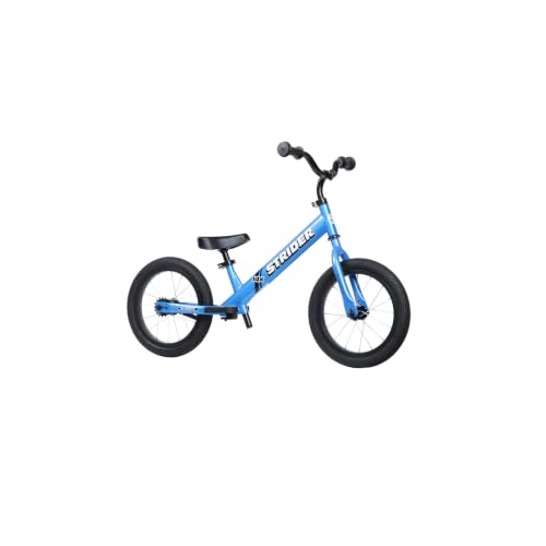 Image of Strider 14x Classic, Awesome Blue - Balance Bike for Kids 3 to 6 Years -Includes Kid Sized Grips, Padded Seat, Performance Footrest, All-Purpose Tires Easy Assembly, Tool-Free Adjustments