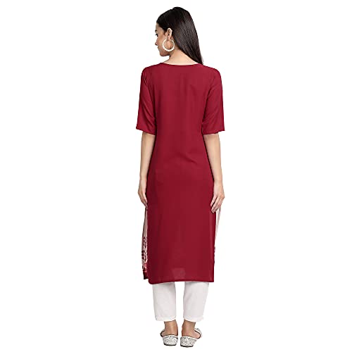 Image of Women's Crepe Regular Kurta