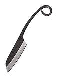 Material: 440er Stahl Geschmiedetes Messer, Sheepfoot Klinge, Scheide mit Band, 15 cm Gebrauchsmesser Arbeitsmesser LARP Ritter Samurai Mittelalter Verkauf ab 18 Jahren